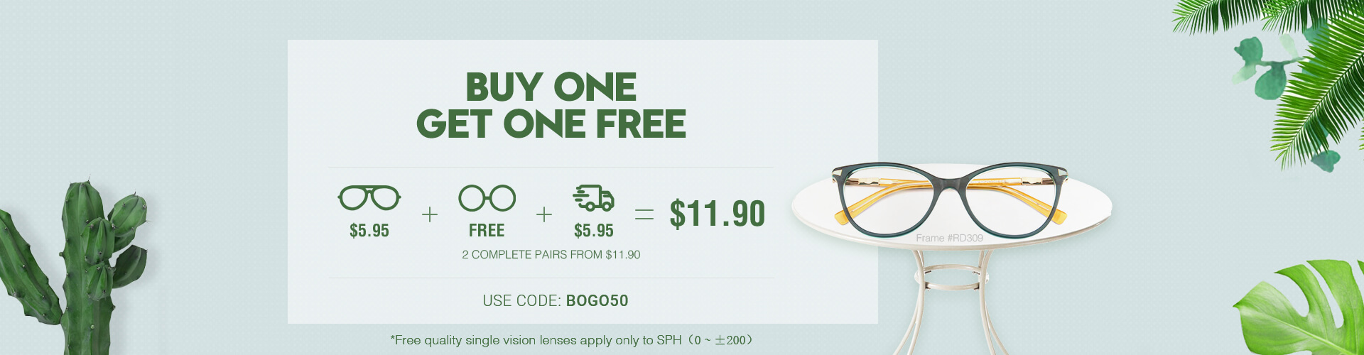 Buy One Get One Free, BOGO Eyeglasses Leoptique