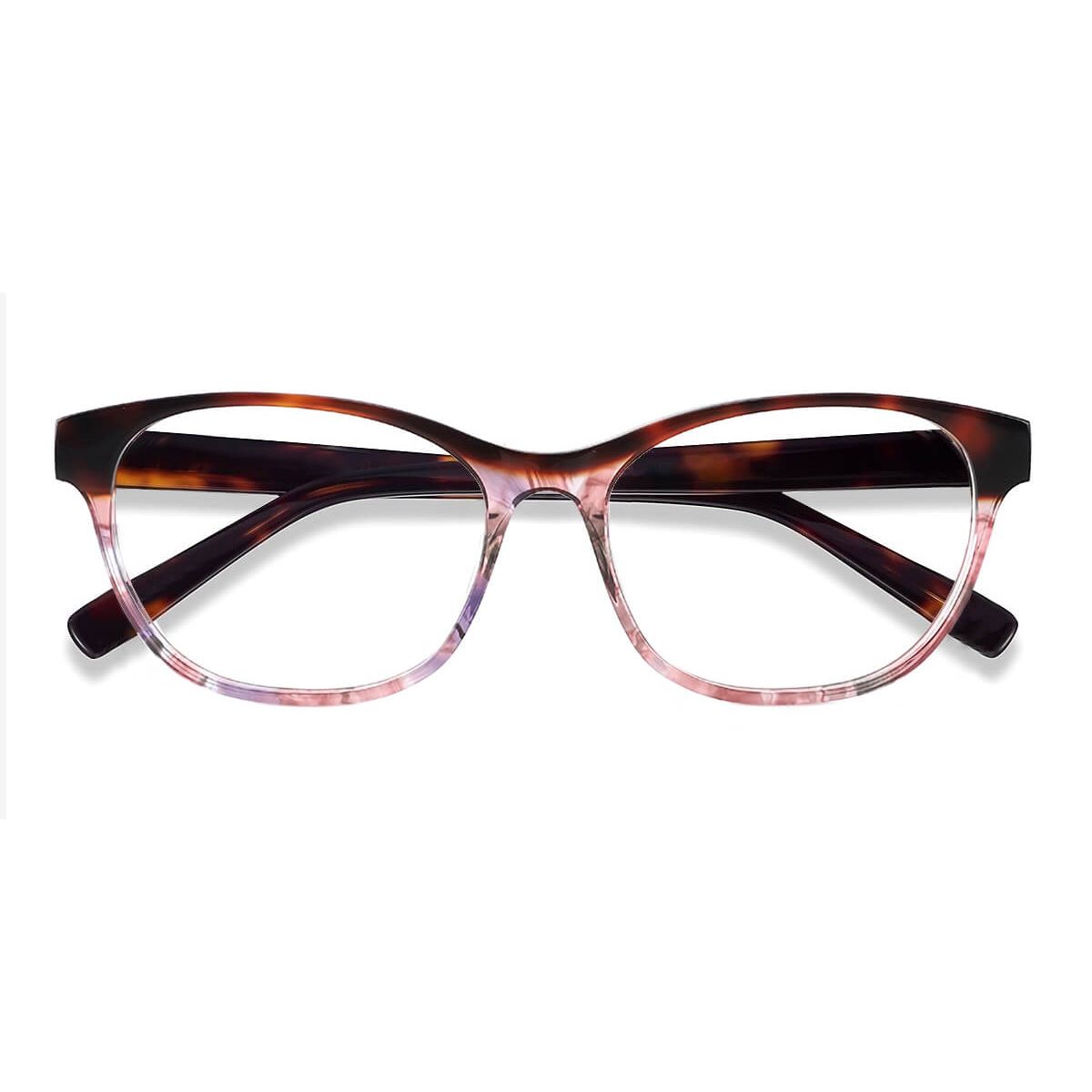 21224 Oval Cat Eye Butterfly Floral Eyeglasses Frames Leoptique 7648