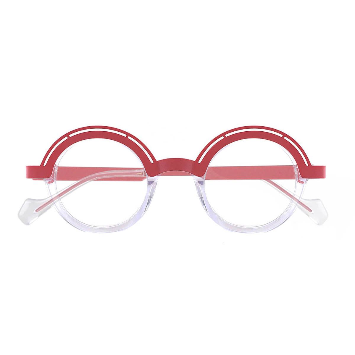 22206 Round Oval Clear Eyeglasses Frames Leoptique