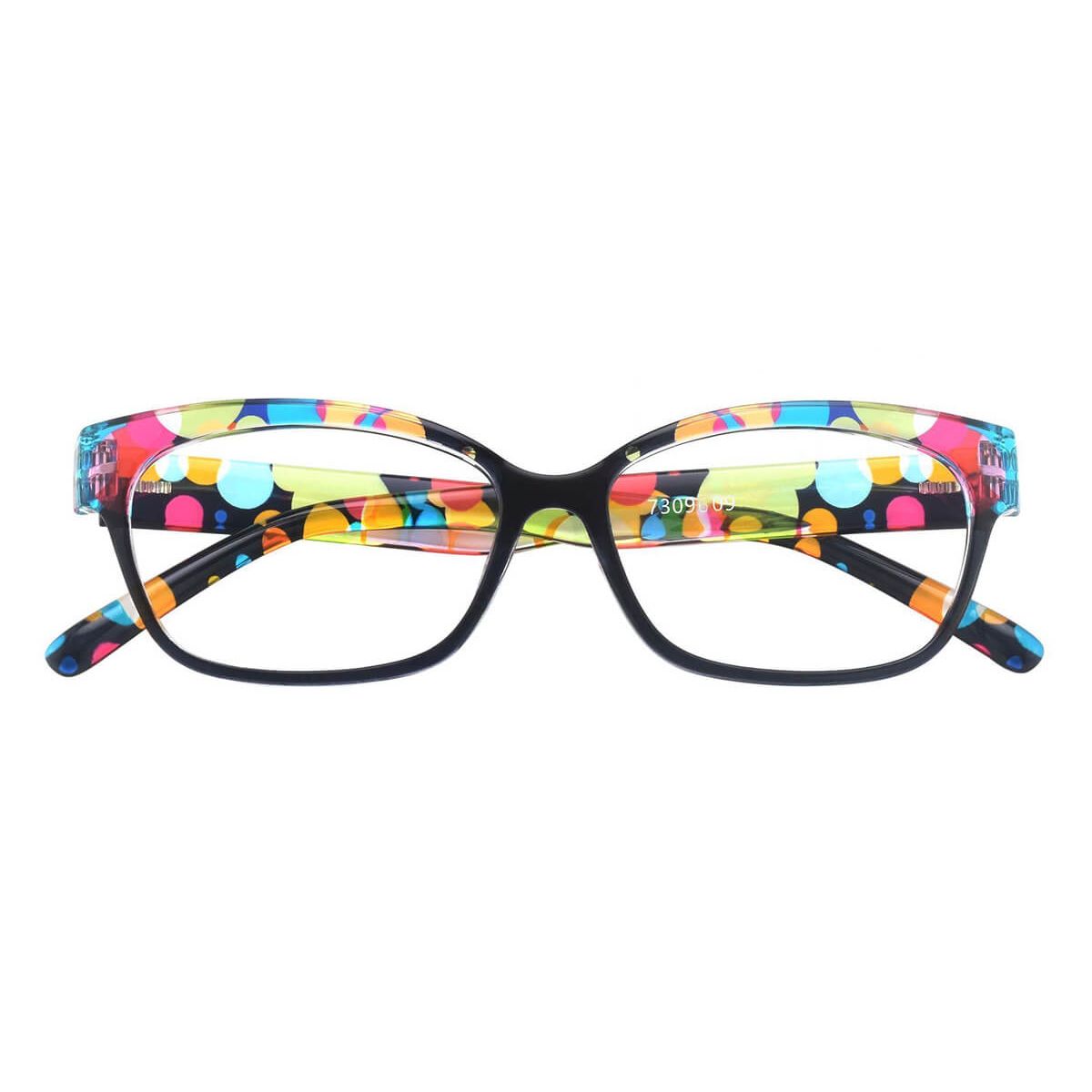 7809609 Oval Floral Eyeglasses Frames Leoptique 2616