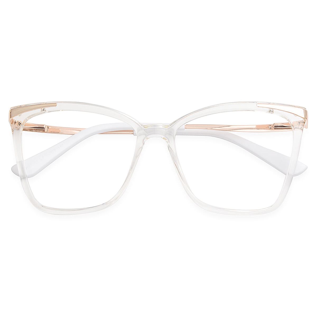 87051 Cat-eye Butterfly Clear Eyeglasses Frames | Leoptique