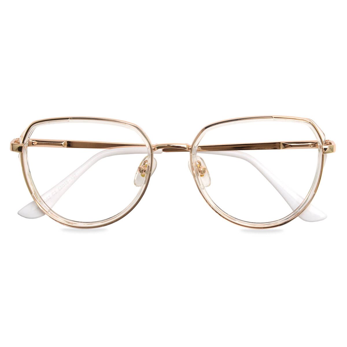 87052 Oval Clear Eyeglasses Frames | Leoptique