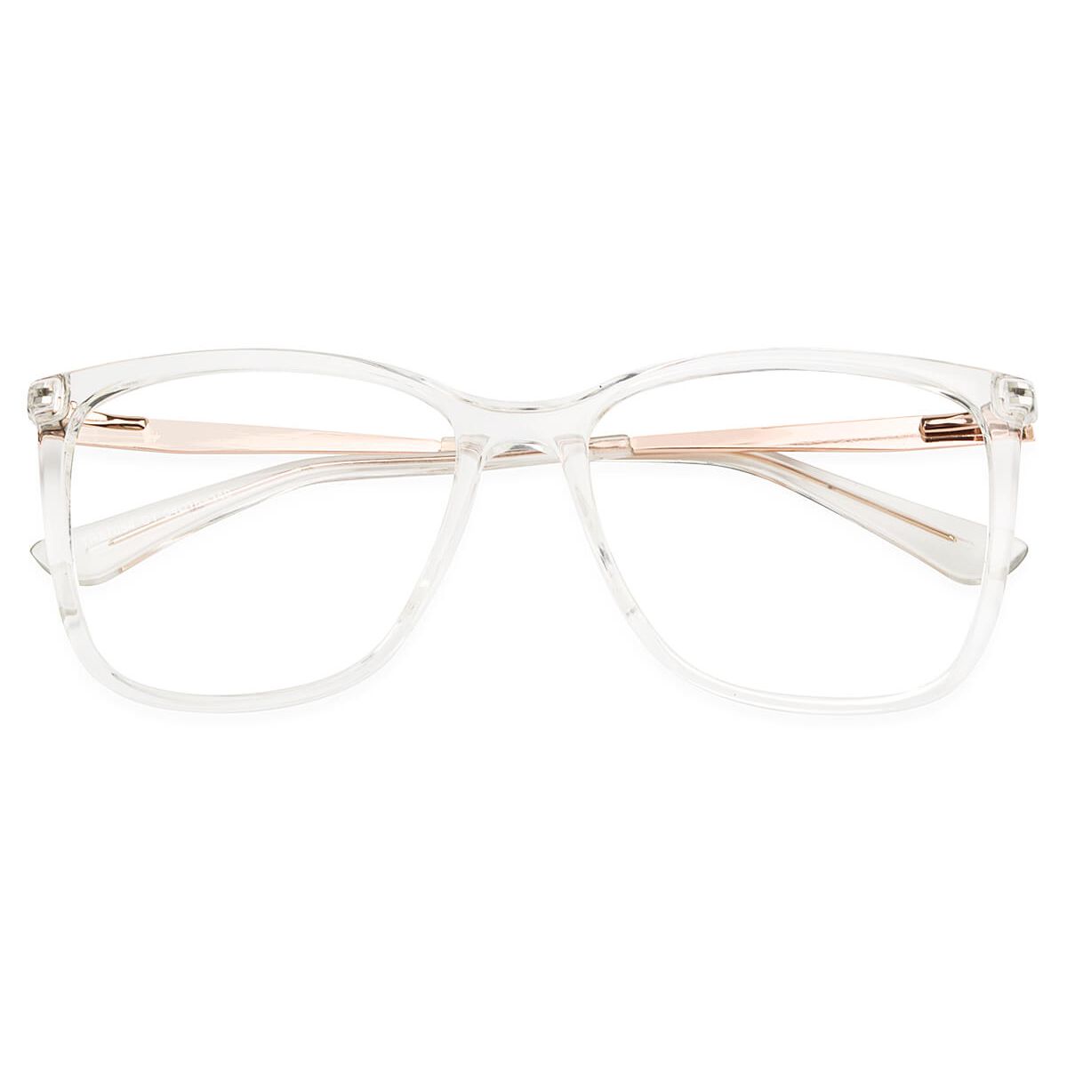 87054 Square Clear Eyeglasses Frames | Leoptique