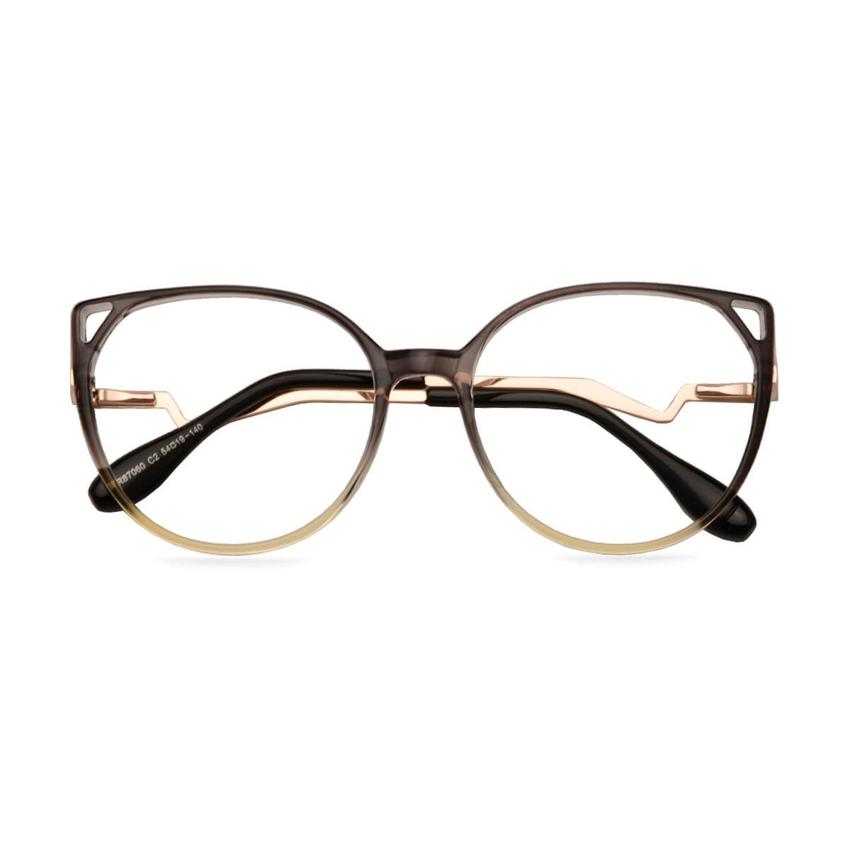 87060 Cat-eye Gray Eyeglasses Frames | Leoptique