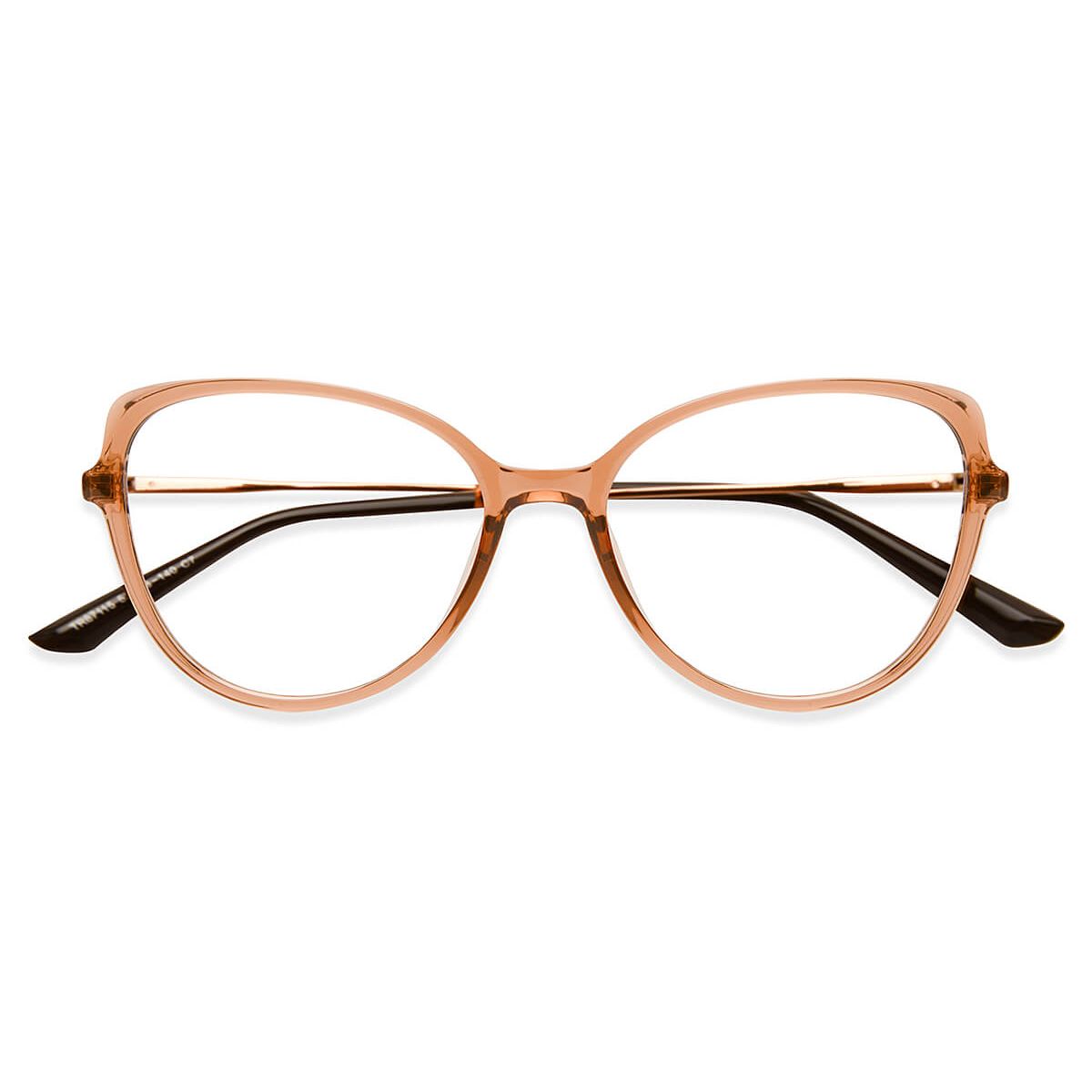 87115 Cat-eye Brown Eyeglasses Frames | Leoptique