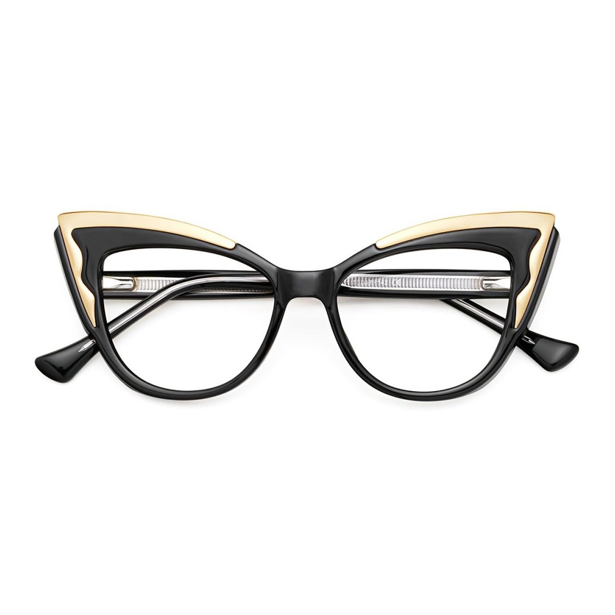 87290 Cat-eye Black Eyeglasses Frames | Leoptique