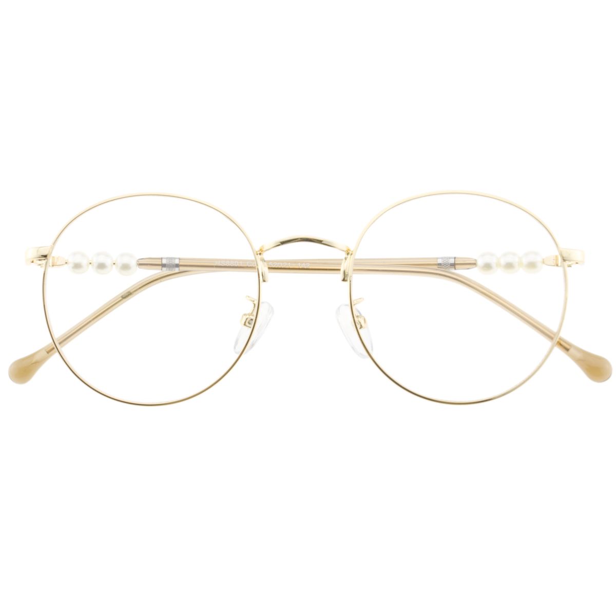 8801 Round Yellow Eyeglasses Frames Leoptique