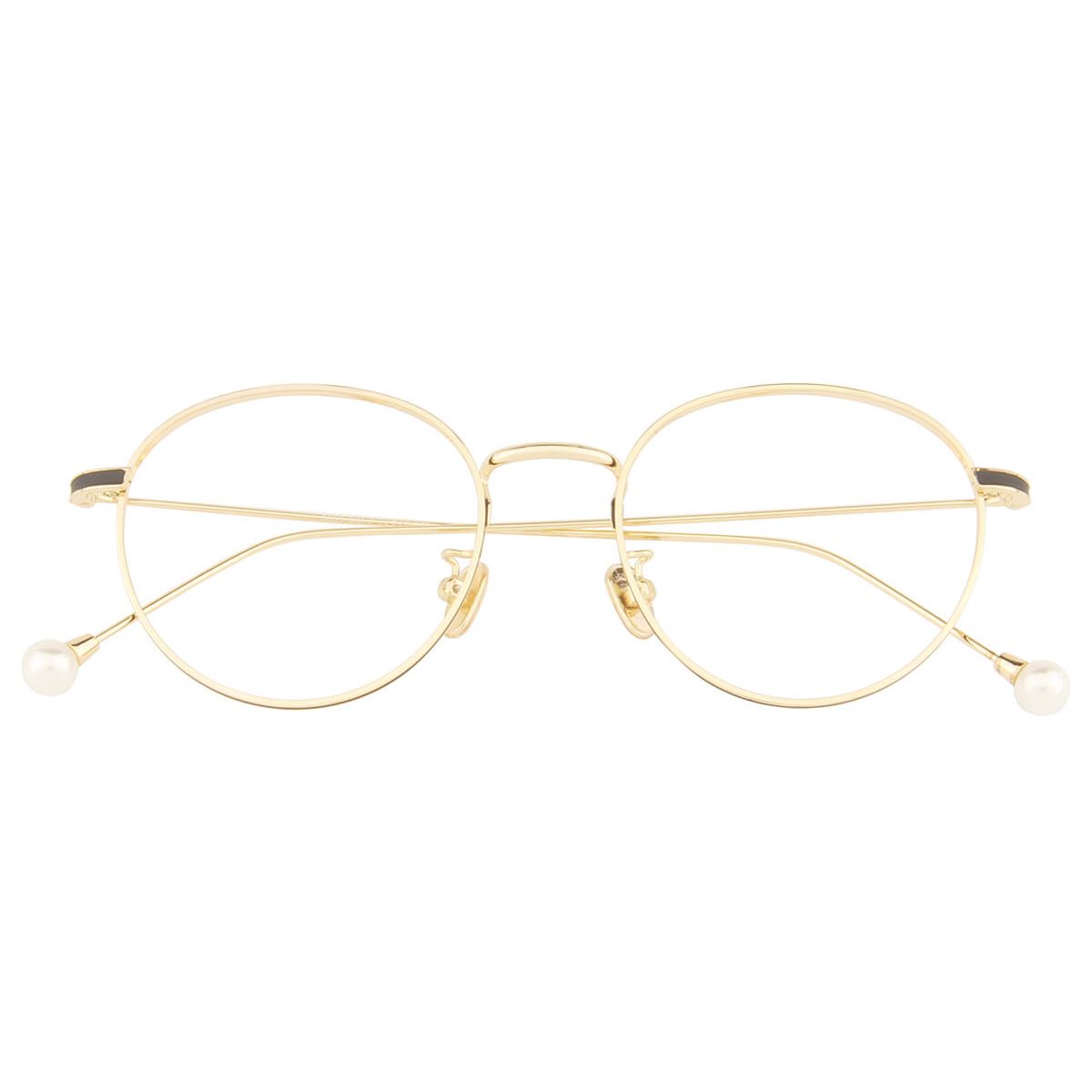 8839 Round Yellow Eyeglasses Frames Leoptique