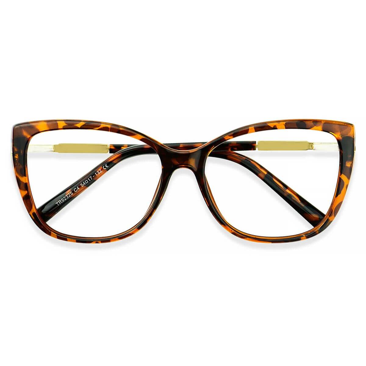 92325 Rectangle Butterfly Tortoise Eyeglasses Frames | Leoptique