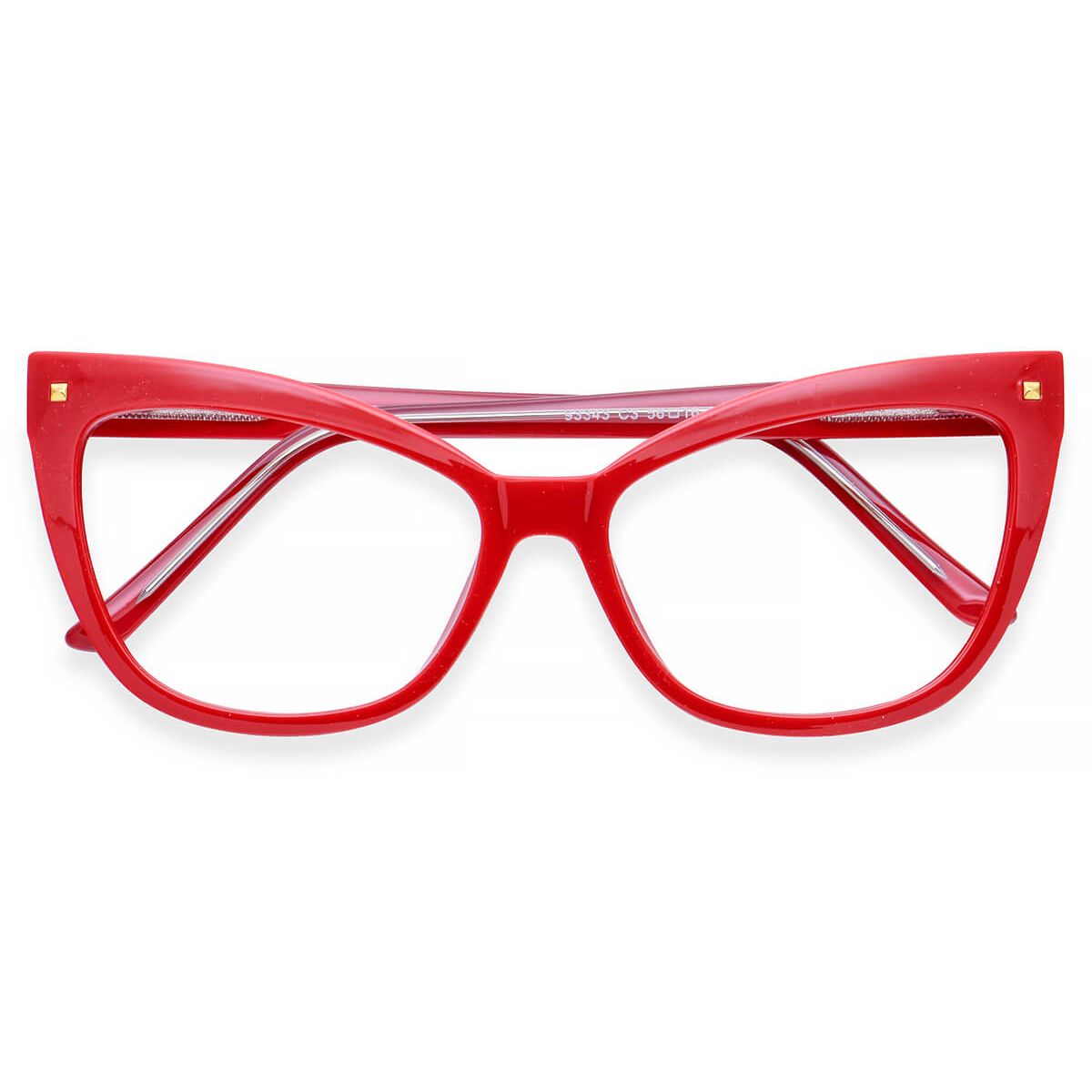 93343 Cat-eye Red Eyeglasses Frames | Leoptique