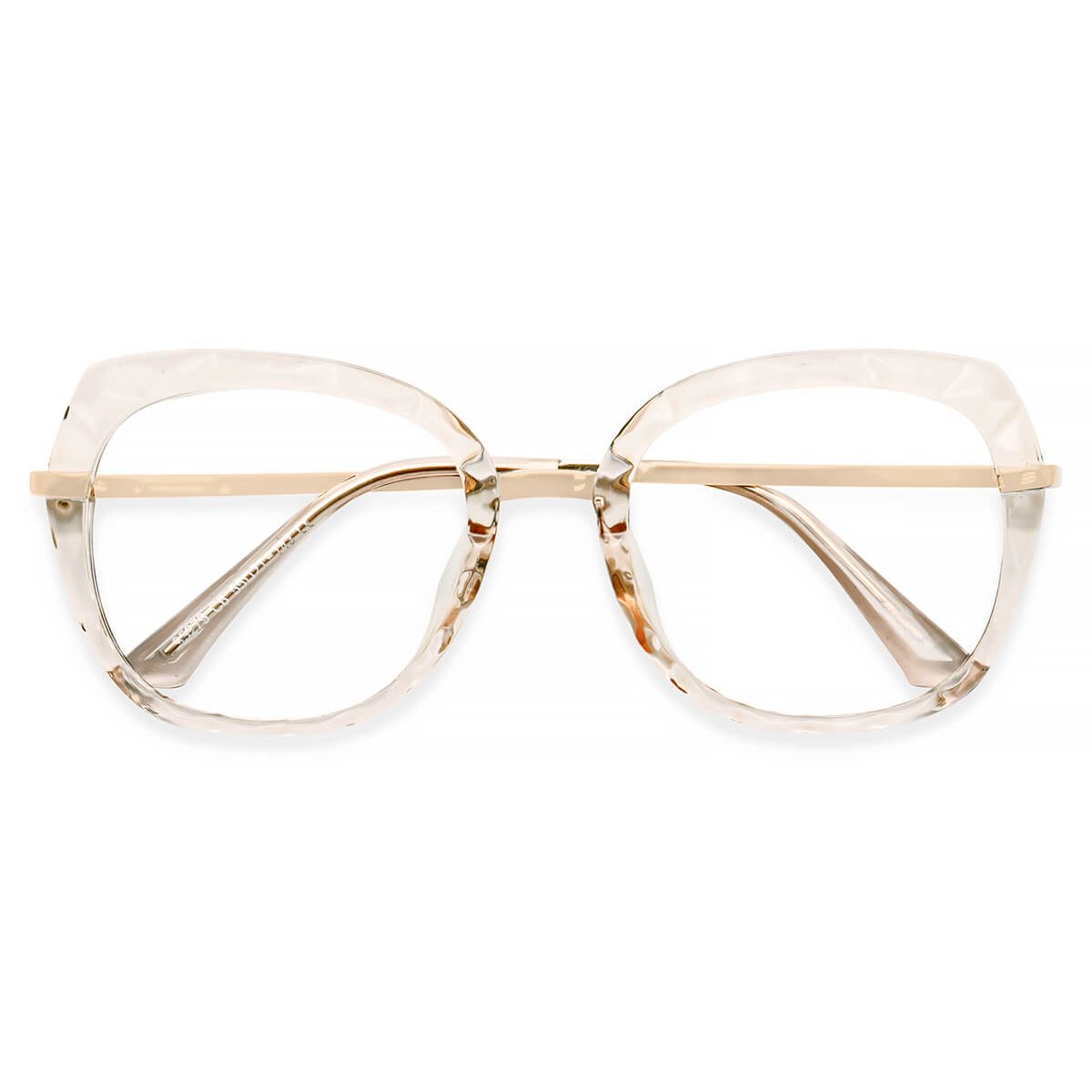 95279 Square Yellow Eyeglasses Frames | Leoptique