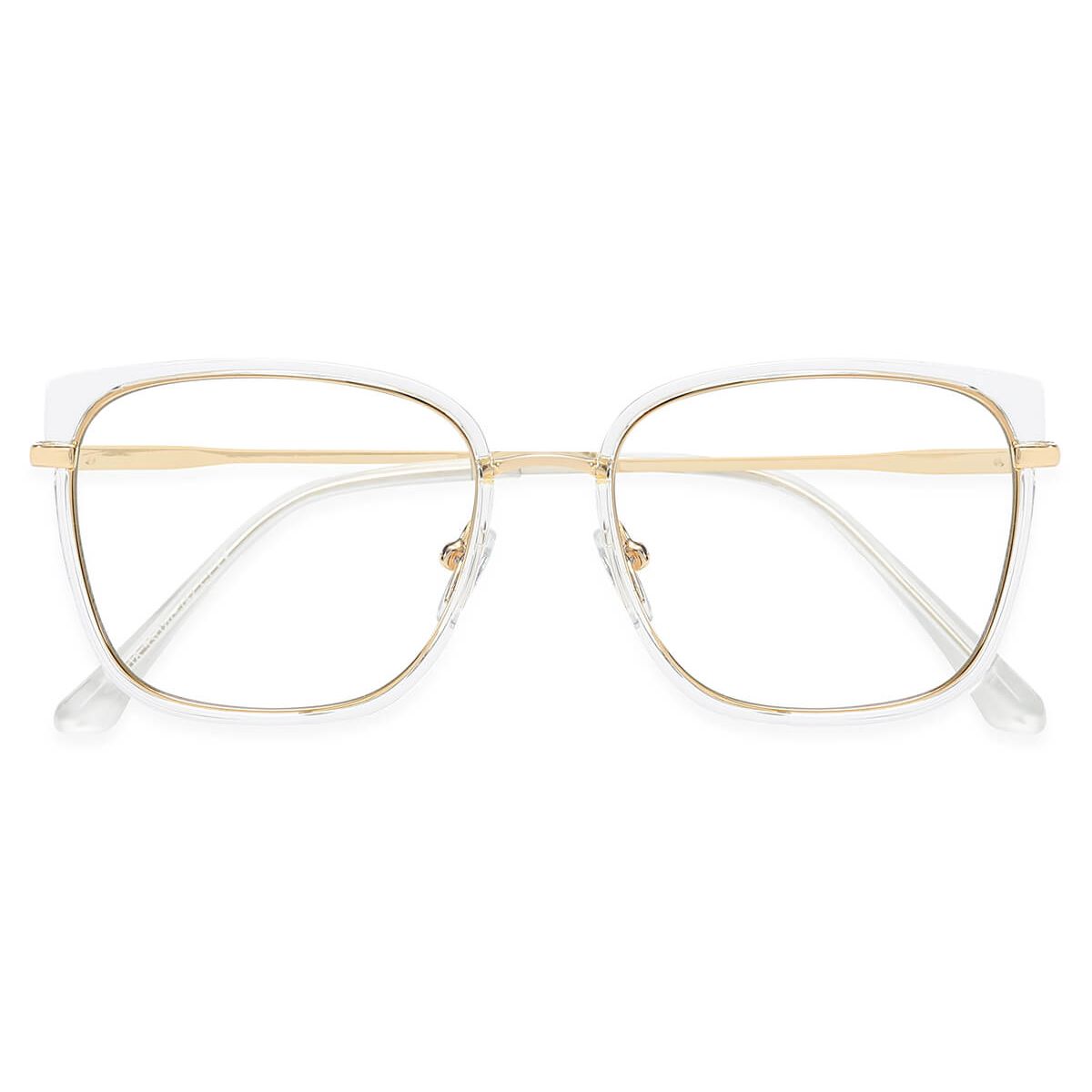 95618 Rectangle Clear Eyeglasses Frames | Leoptique