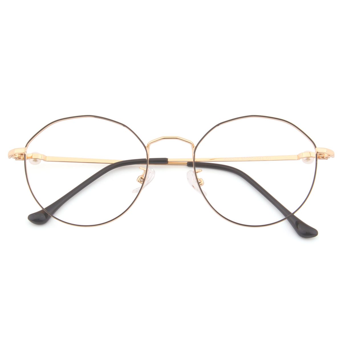 9578 Round Black Eyeglasses Frames | Leoptique