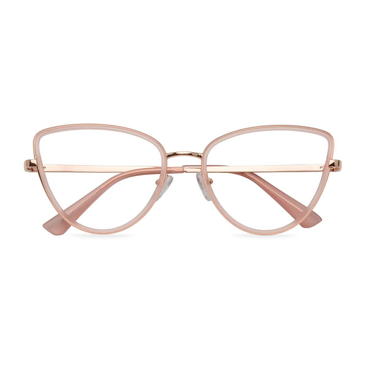 95825 Cat Eye Butterfly Pink Eyeglasses Frames Leoptique