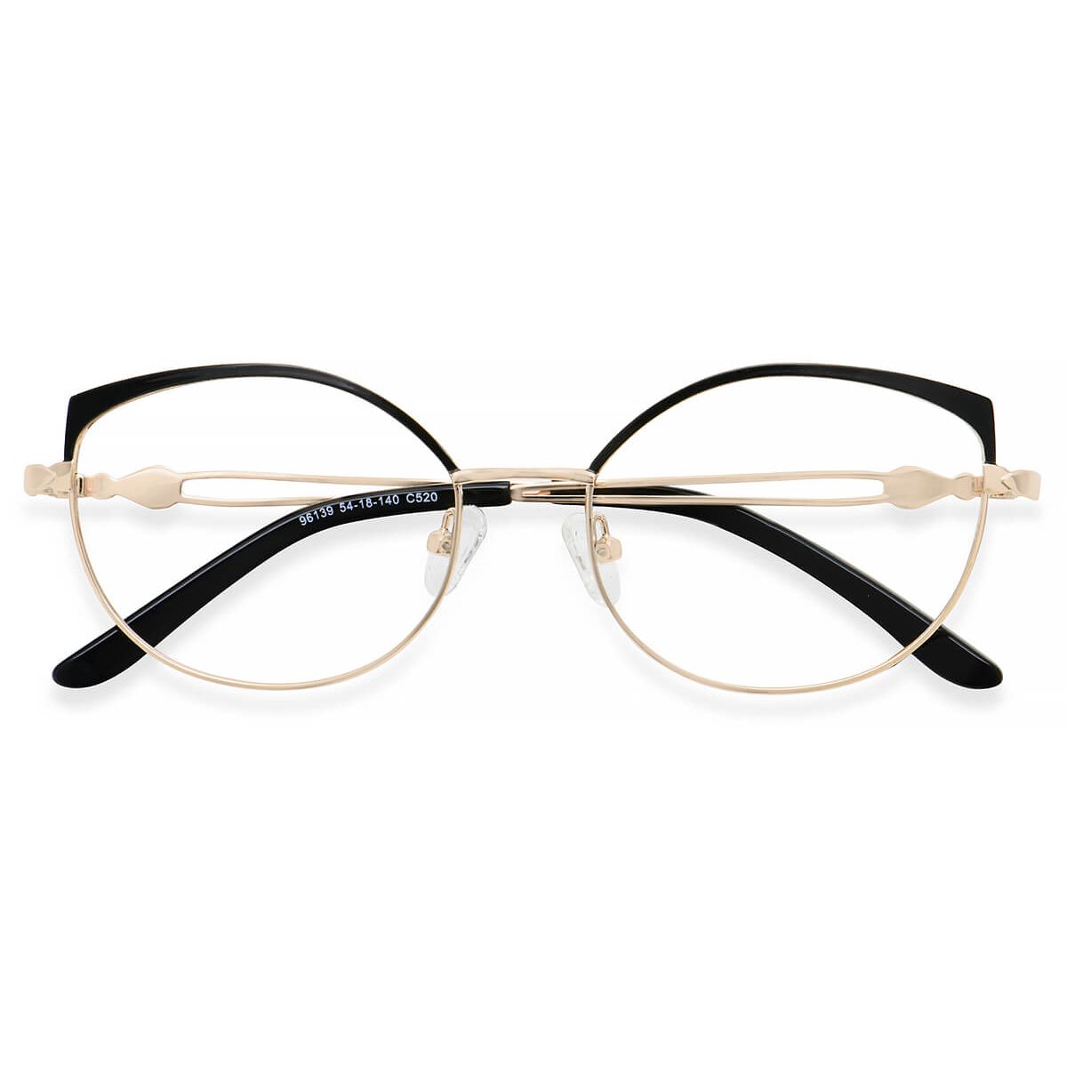 96139 Cat-eye Black Eyeglasses Frames | Leoptique