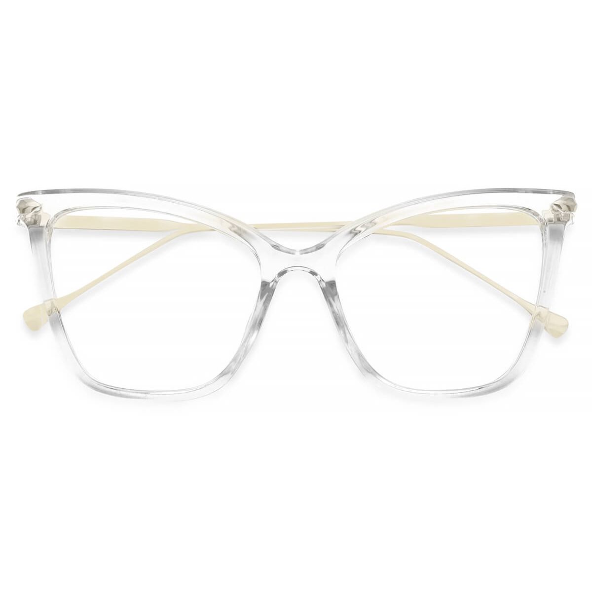 97152 Cat-eye Butterfly Clear Eyeglasses Frames | Leoptique