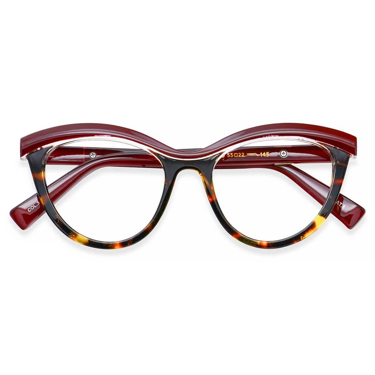 97565 Cat-eye Red Eyeglasses Frames | Leoptique