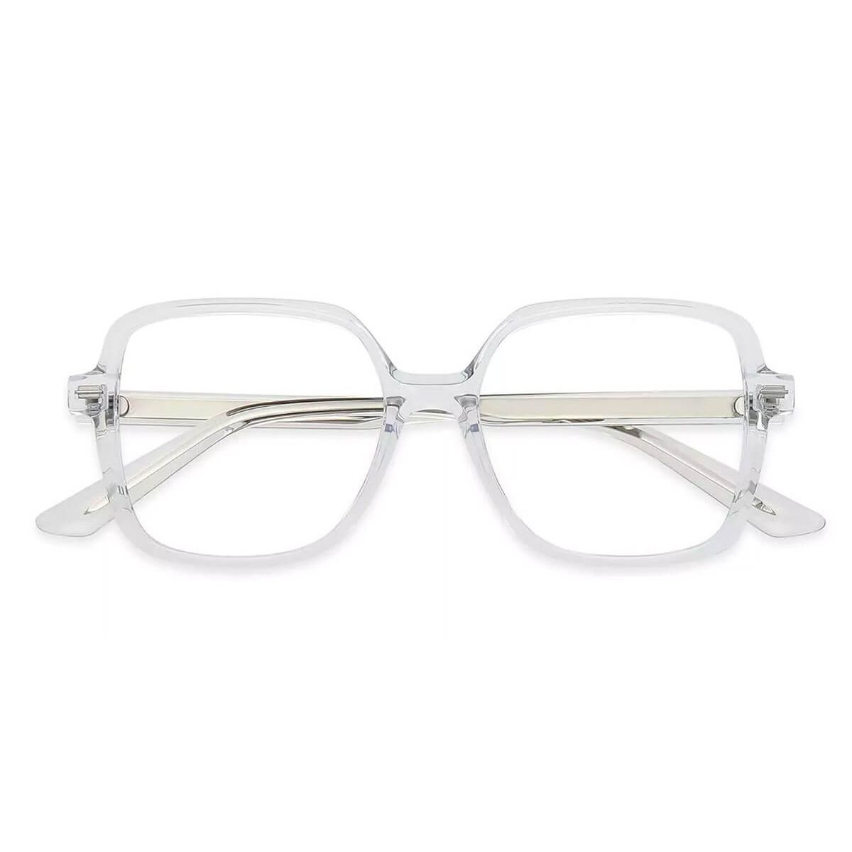 BC907 Rectangle Square Clear Eyeglasses Frames | Leoptique