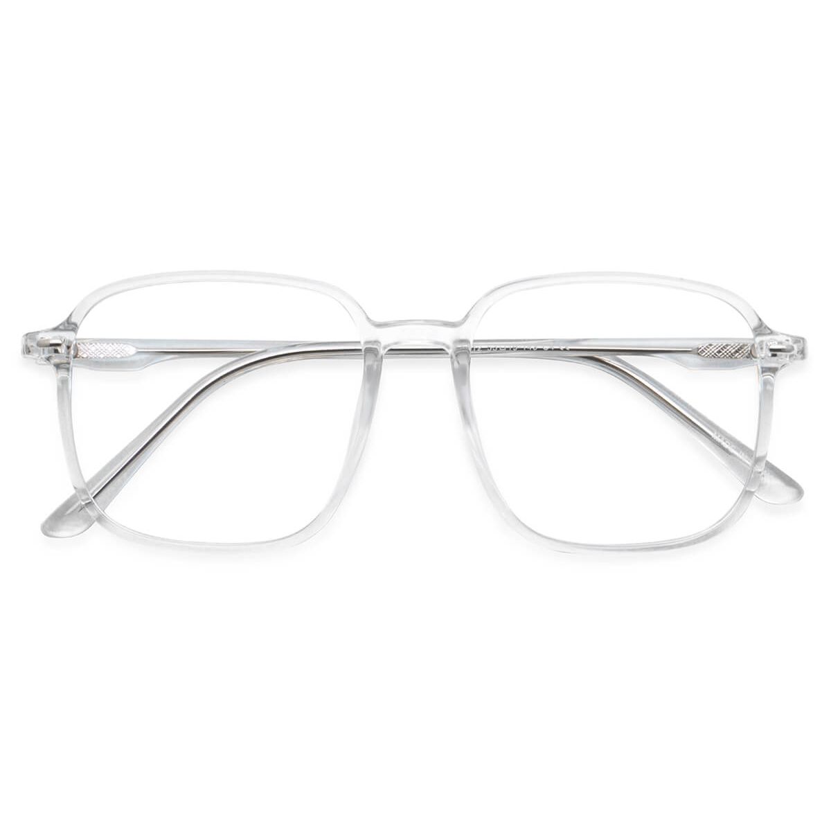 60144 Square Clear Eyeglasses Frames | Leoptique