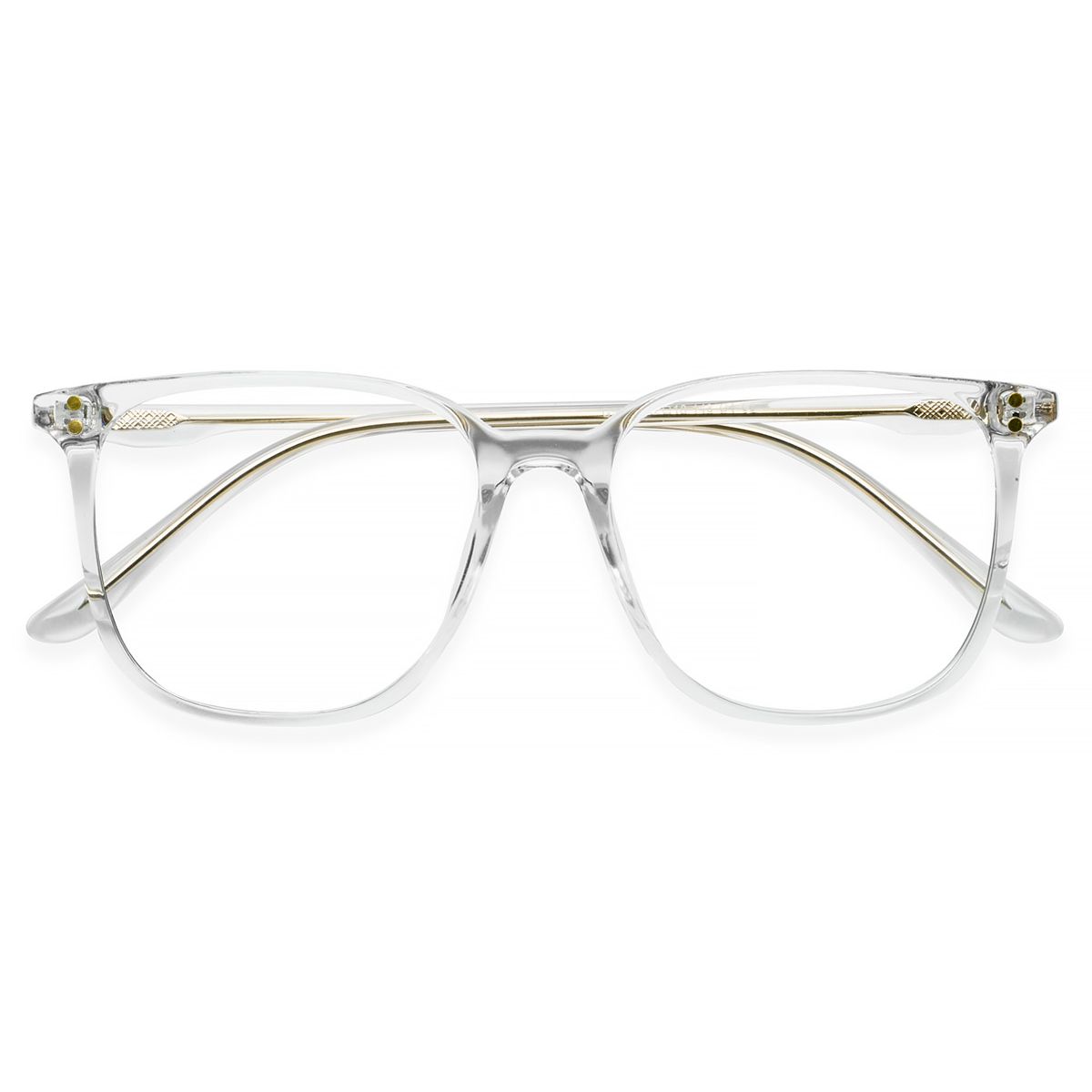 G5813 Square Clear Eyeglasses Frames | Leoptique