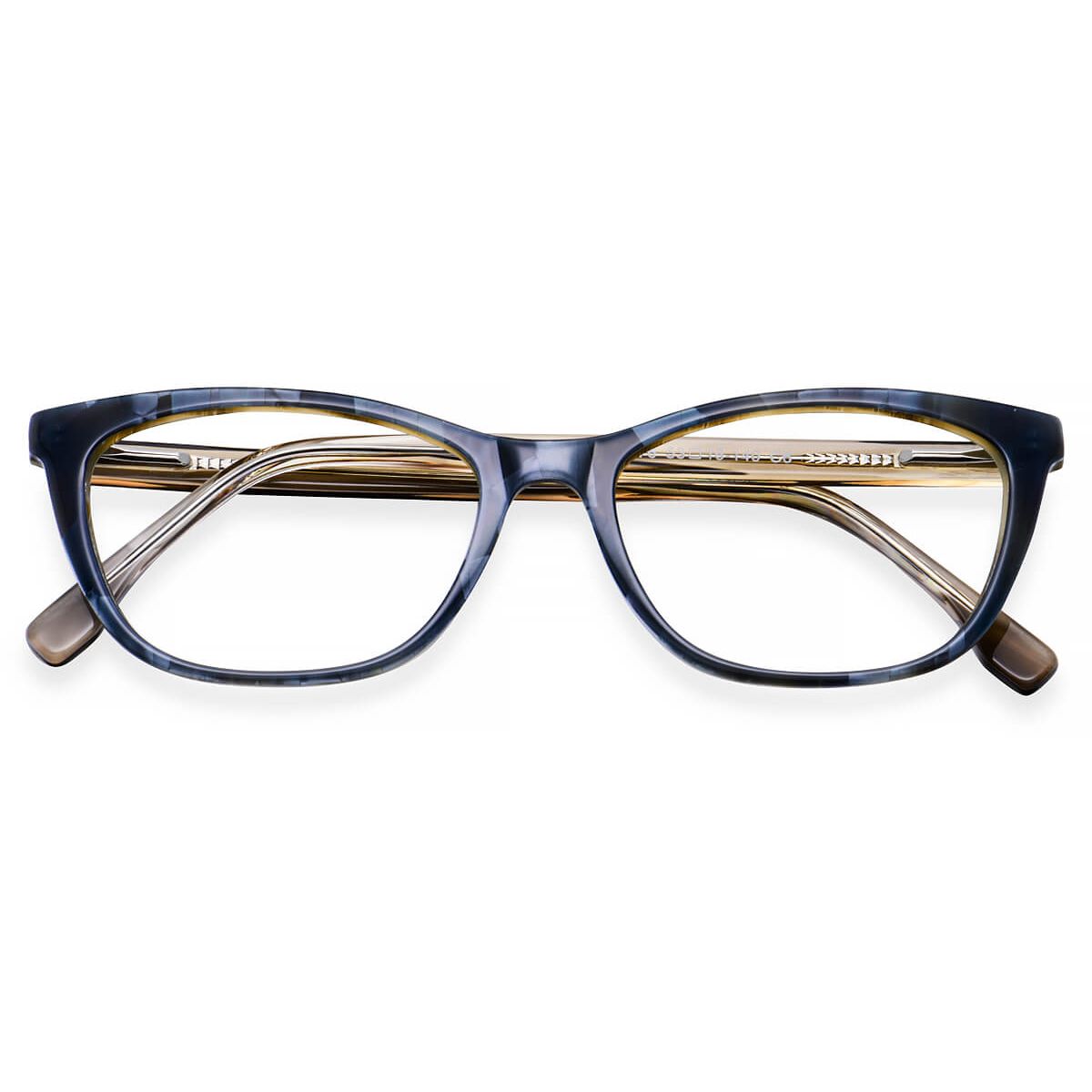 H5076 Oval Gray Eyeglasses Frames | Leoptique