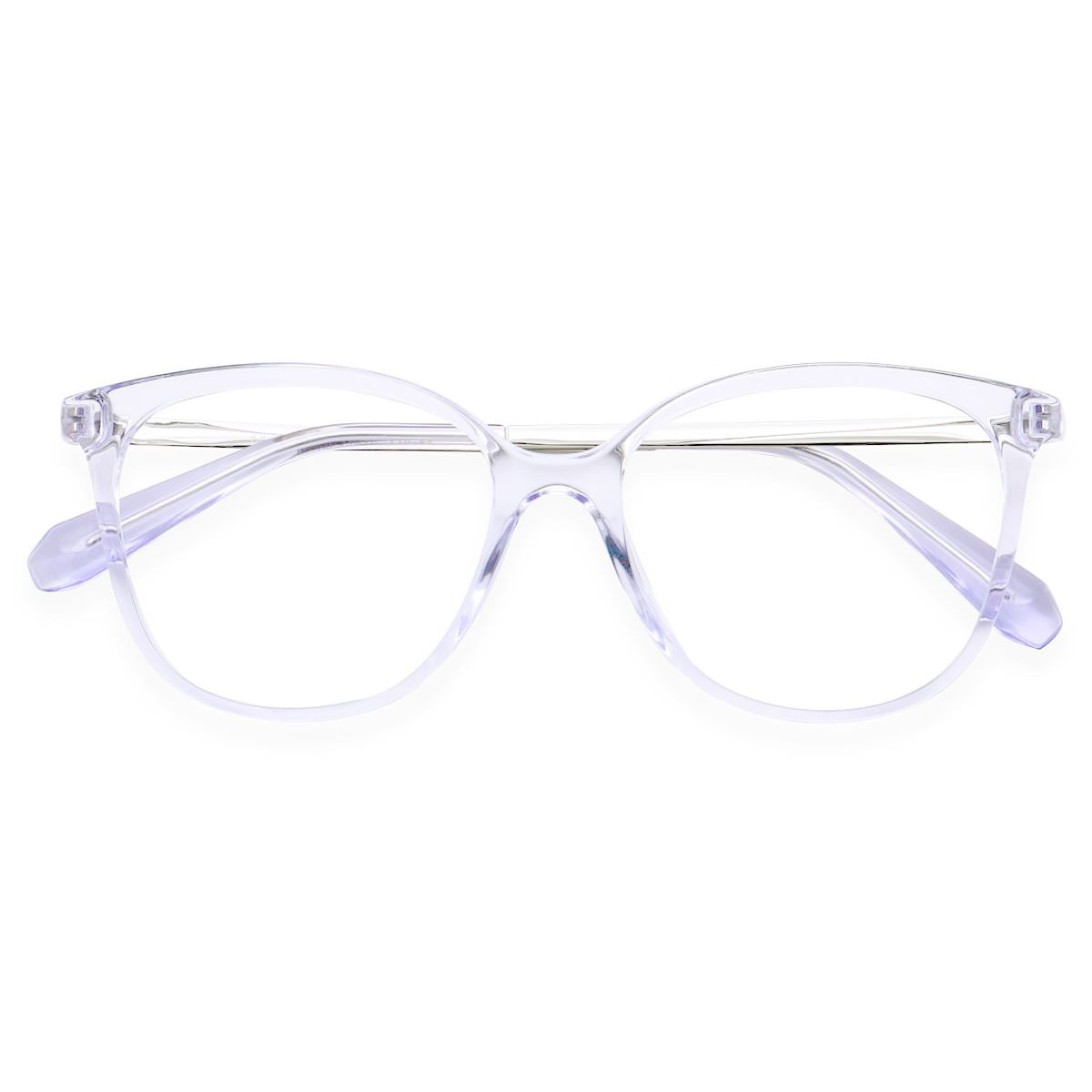 K8001 Round Cat-eye Clear Eyeglasses Frames | Leoptique