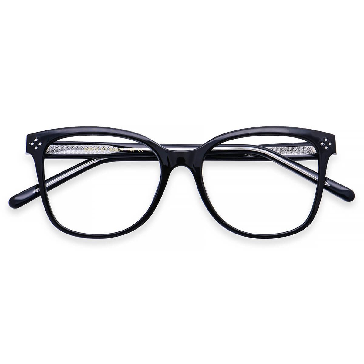 K9012 Cat-eye Butterfly Wayfarer Black Eyeglasses Frames | Leoptique