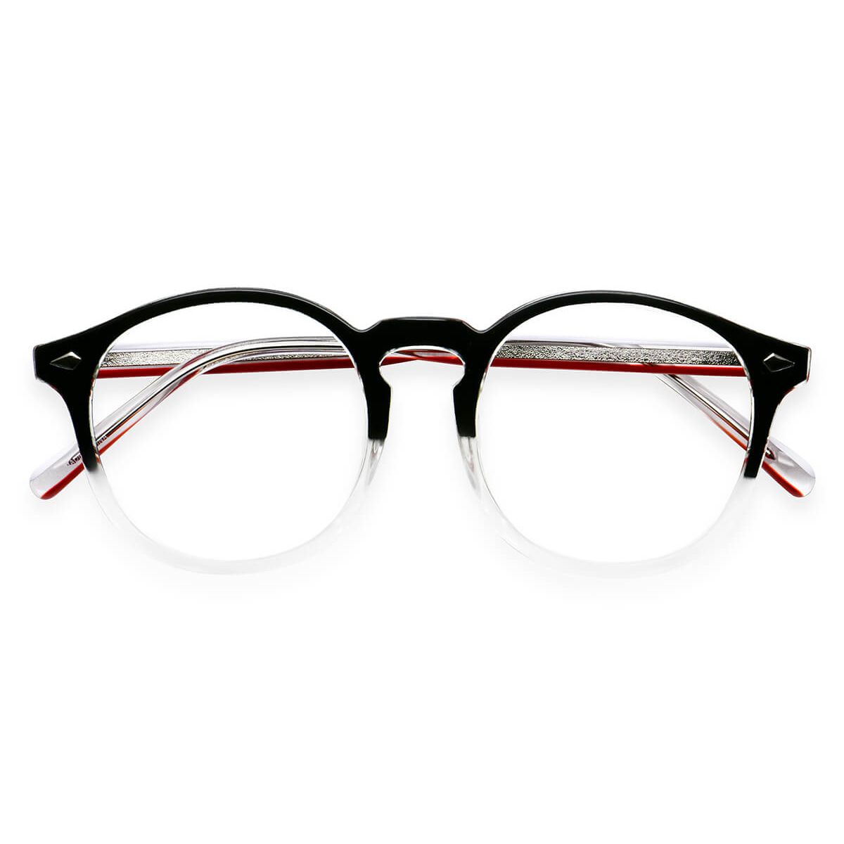 Kbt98326 Round Black Eyeglasses Frames Leoptique