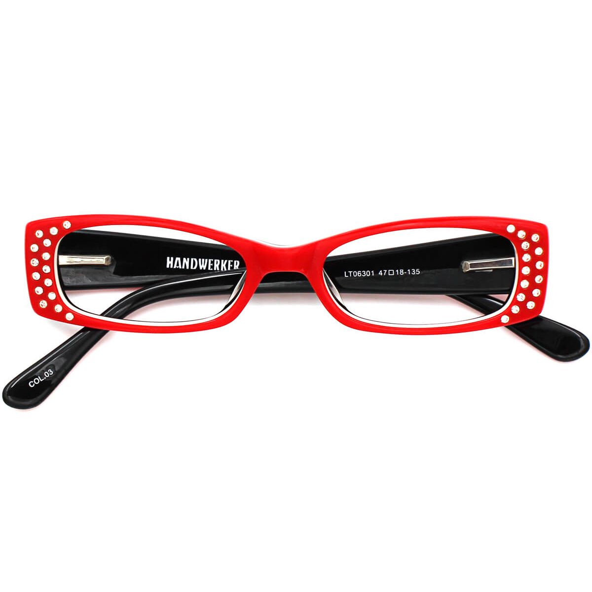 Lto 6301 Rectangle Red Eyeglasses Frames Leoptique