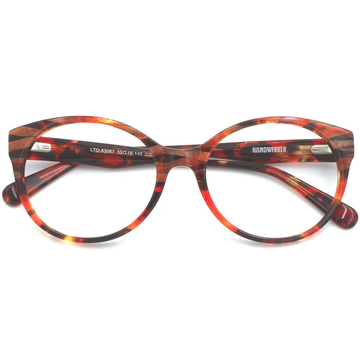 Lto 63067 Round Red Eyeglasses Frames Leoptique