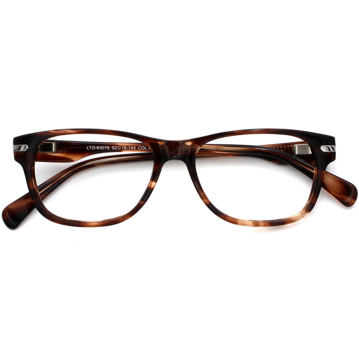 LTO-63076 Oval Floral Eyeglasses Frames | Leoptique