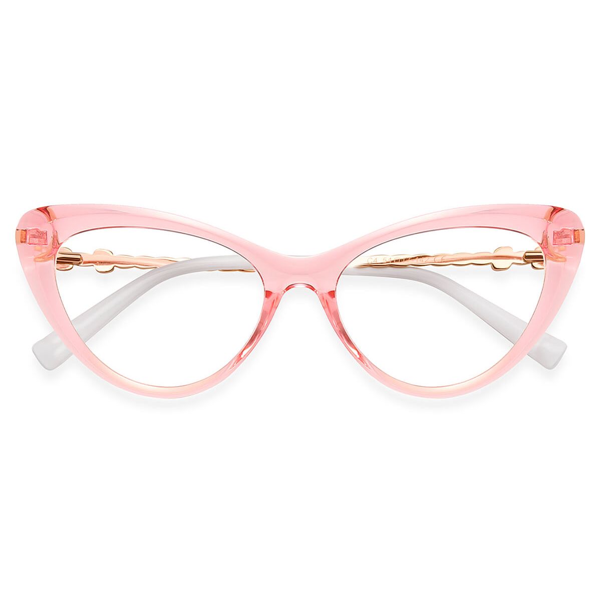 P2073 Cat-eye Pink Eyeglasses Frames | Leoptique