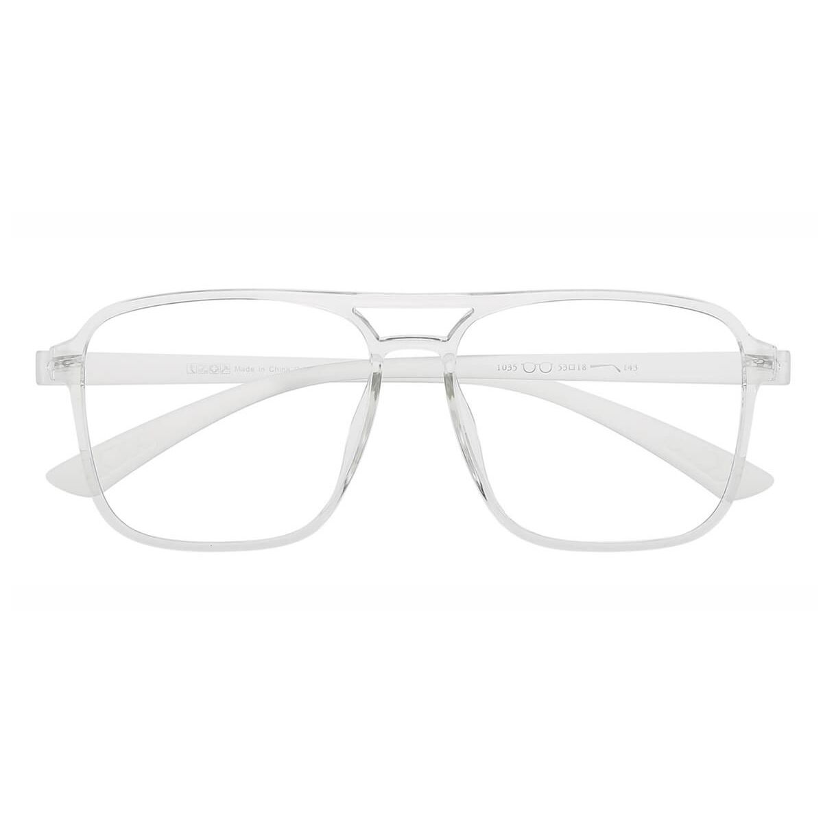 Tr1035 Square Aviator Clear Eyeglasses Frames Leoptique