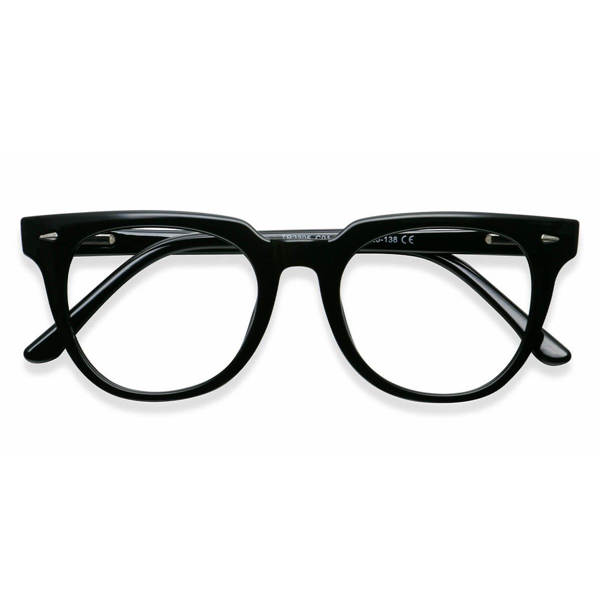 TR2305 Cat-eye Wayfarer Black Eyeglasses Frames | Leoptique