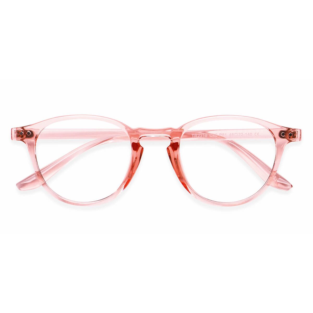 Tr2318 Oval Pink Eyeglasses Frames Leoptique