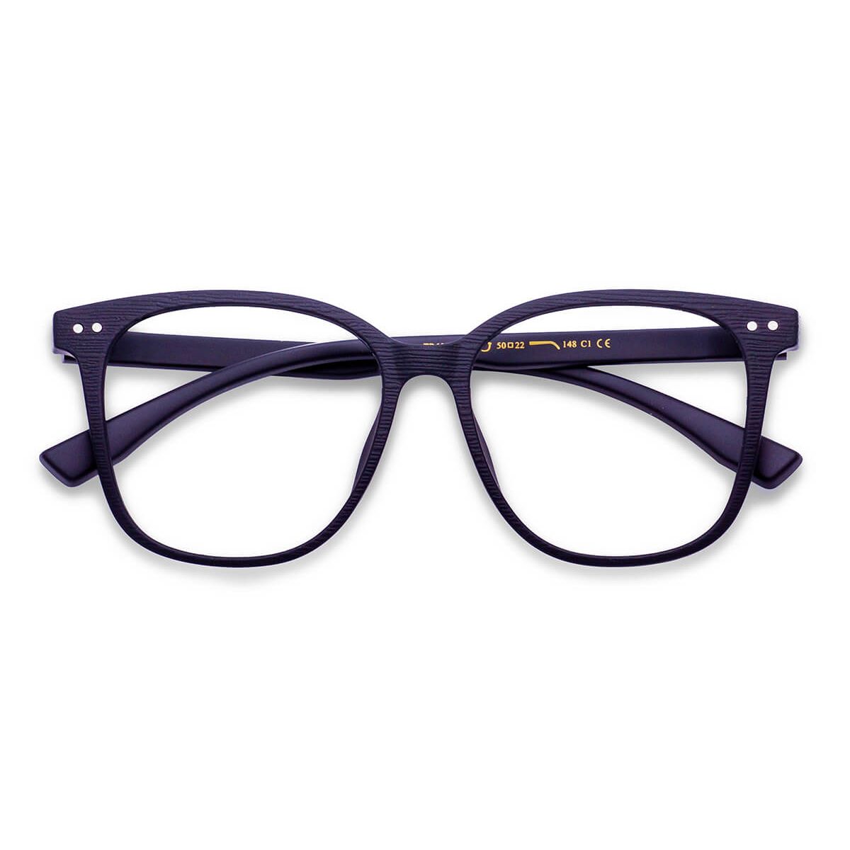 Tr6001 Square Black Eyeglasses Frames Leoptique 5731