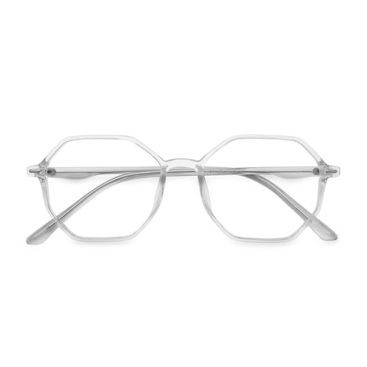 Tr60240 Square Geometric Clear Eyeglasses Frames Leoptique 9750