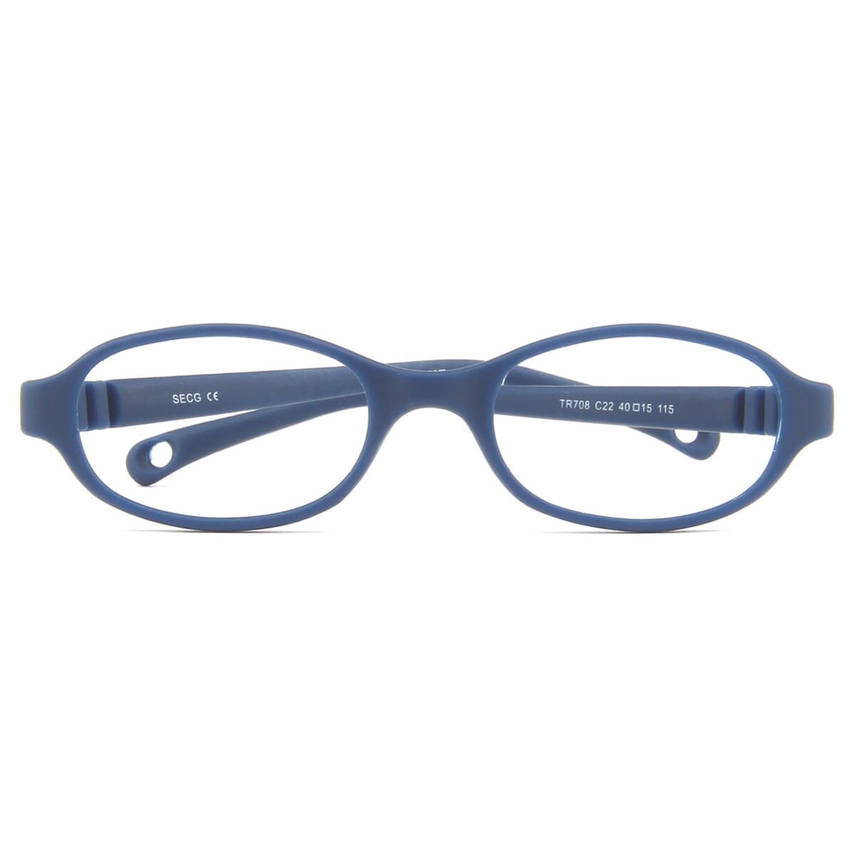 TR708 Rectangle Sport Blue Eyeglasses Frames | Leoptique