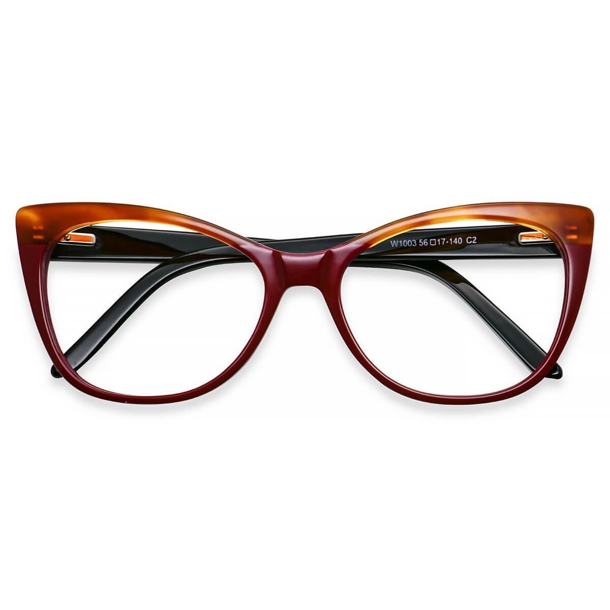 W1003 Cat Eye Butterfly Floral Eyeglasses Frames Leoptique 1098