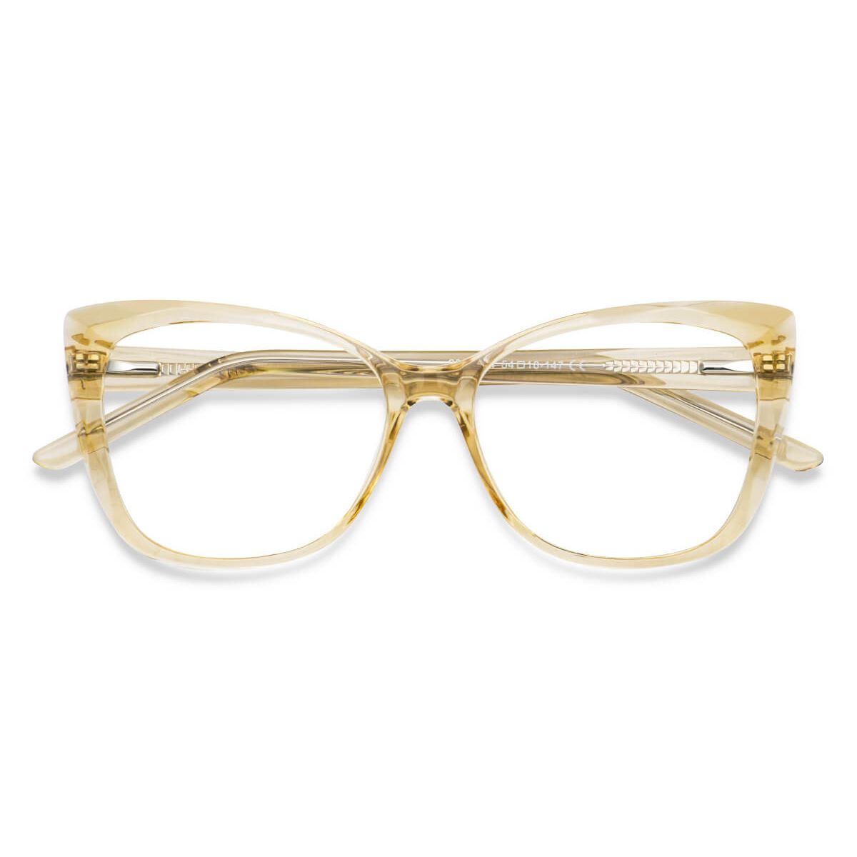W2001 Cat-eye Butterfly Yellow Eyeglasses Frames | Leoptique