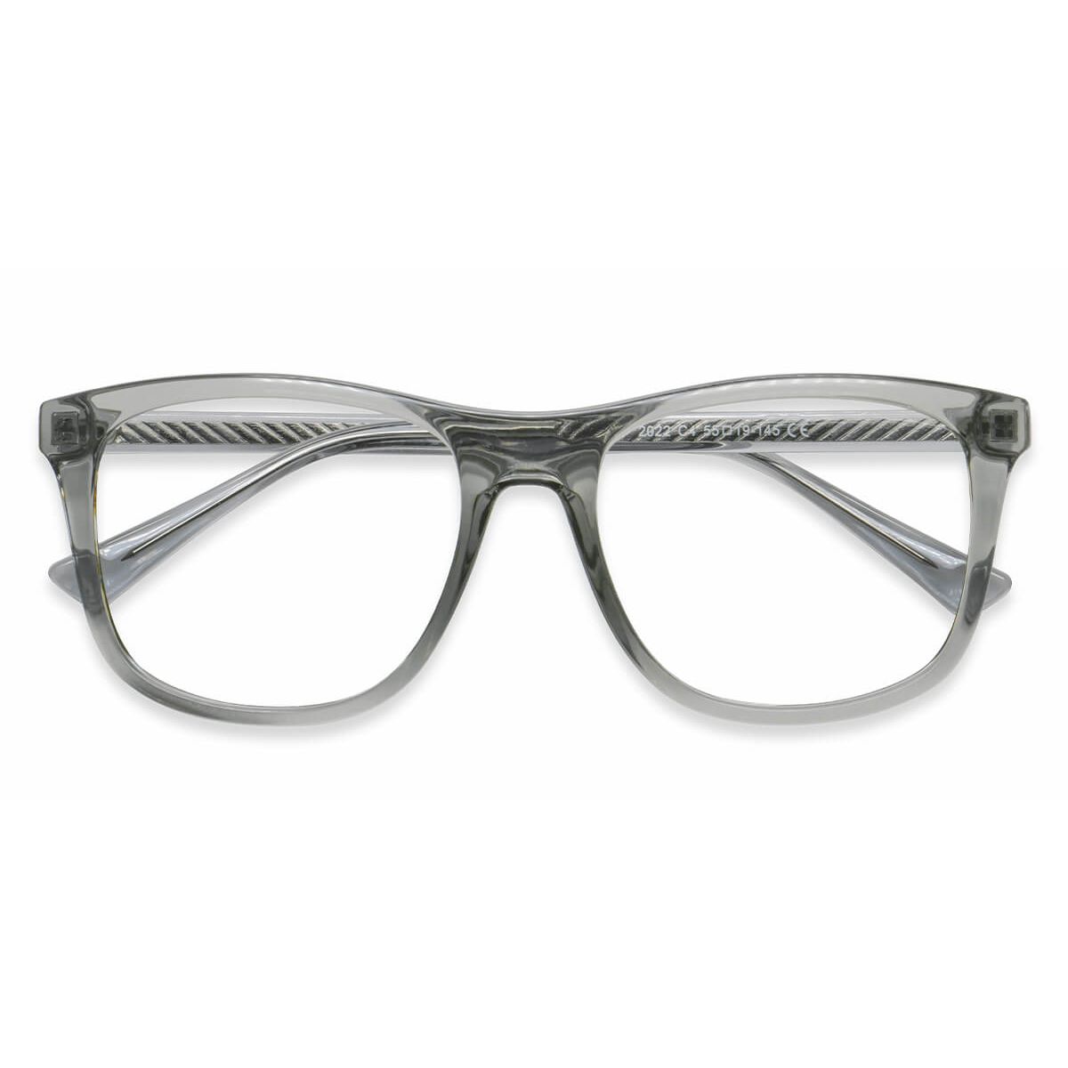 W2022 Square Gray Eyeglasses Frames Leoptique