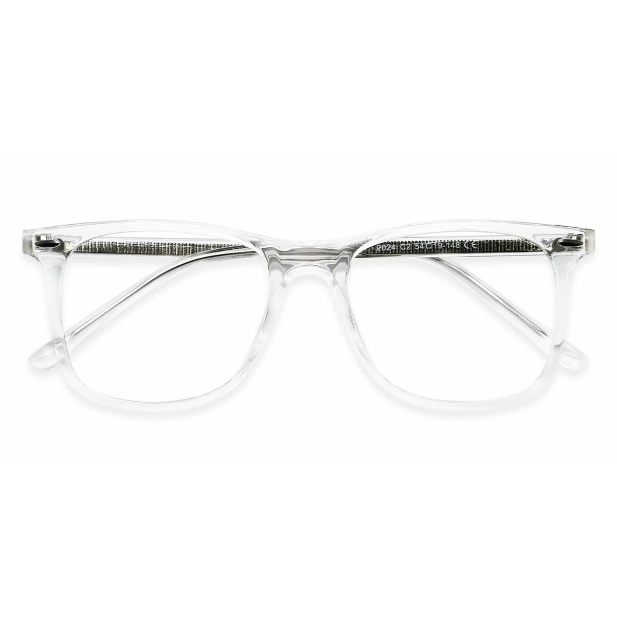 W2024 Rectangle Clear Eyeglasses Frames | Leoptique