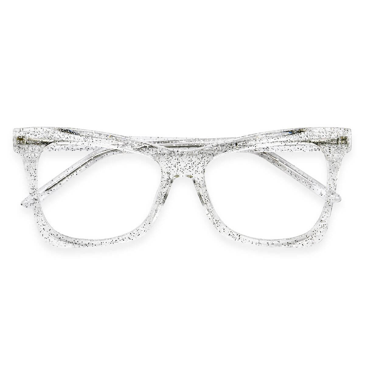 W2042 Rectangle Clear Eyeglasses Frames | Leoptique