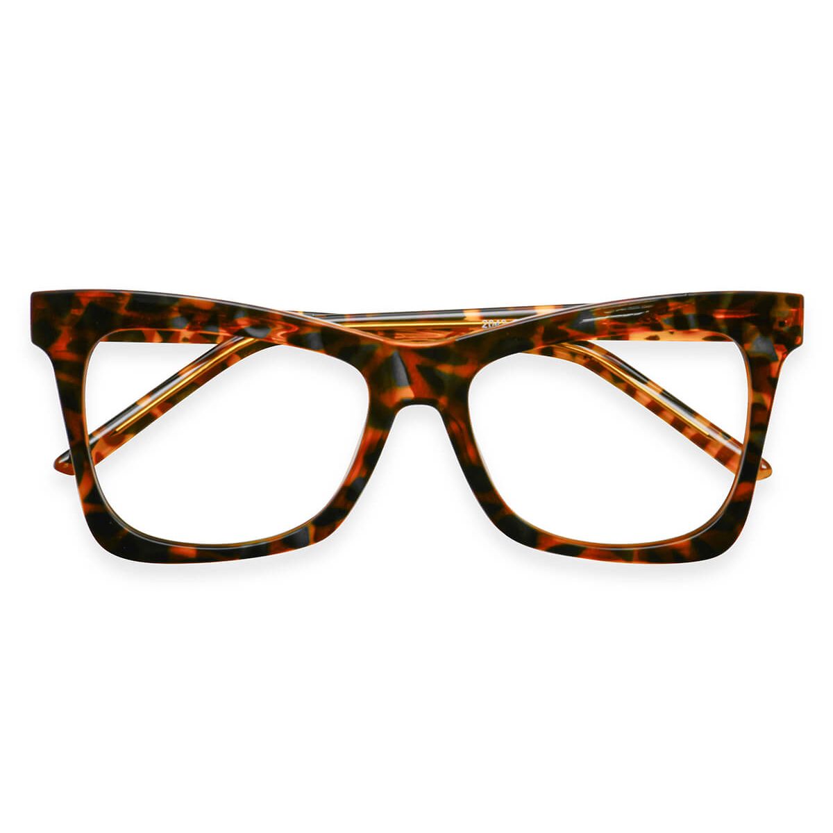 W2042 Rectangle Tortoise Eyeglasses Frames Leoptique