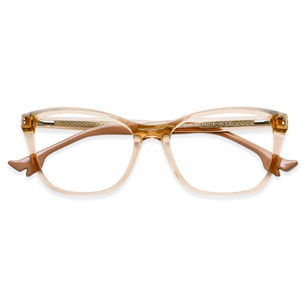 W2045 Cat-eye Butterfly Yellow Eyeglasses Frames | Leoptique