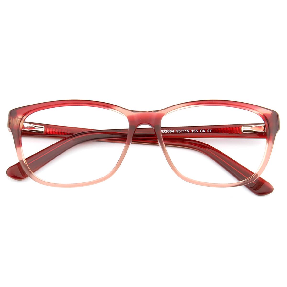 WD2004 Oval Wayfarer Pink Eyeglasses Frames | Leoptique