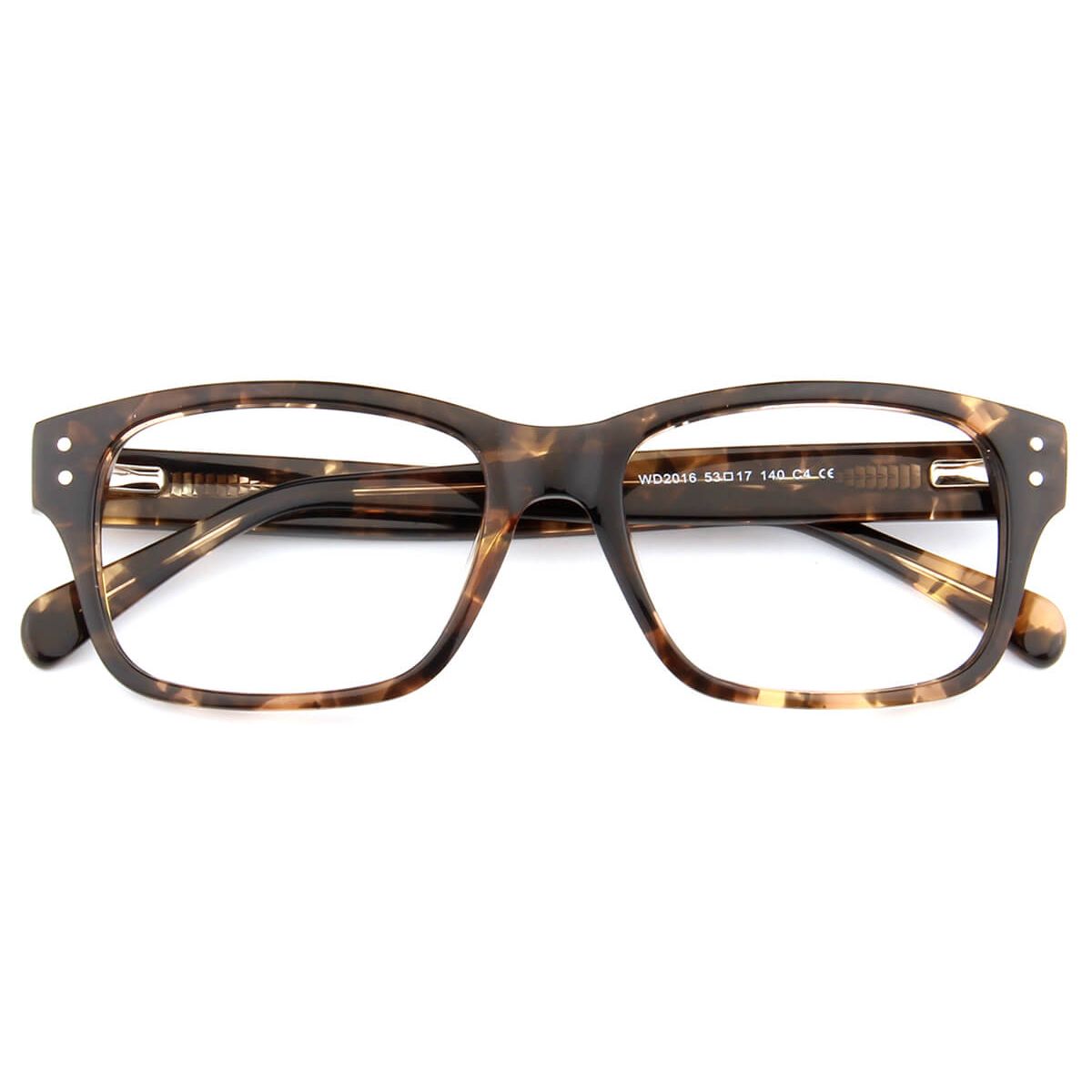 WD2016 Rectangle Floral Eyeglasses Frames | Leoptique