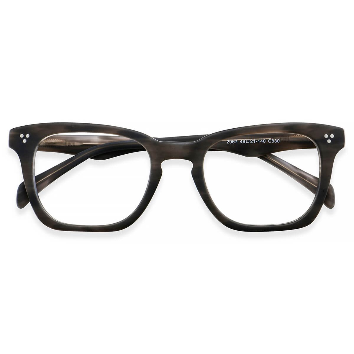 XN-2967 Rectangle Gray Eyeglasses Frames | Leoptique