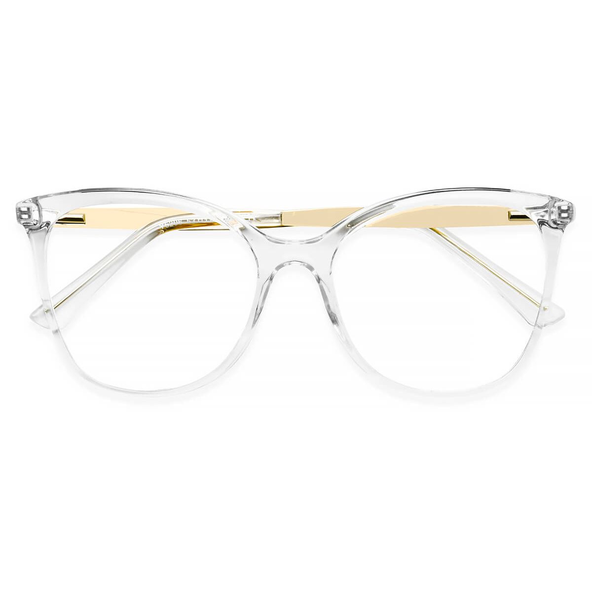 Y5206 Round Oval Clear Eyeglasses Frames Leoptique 