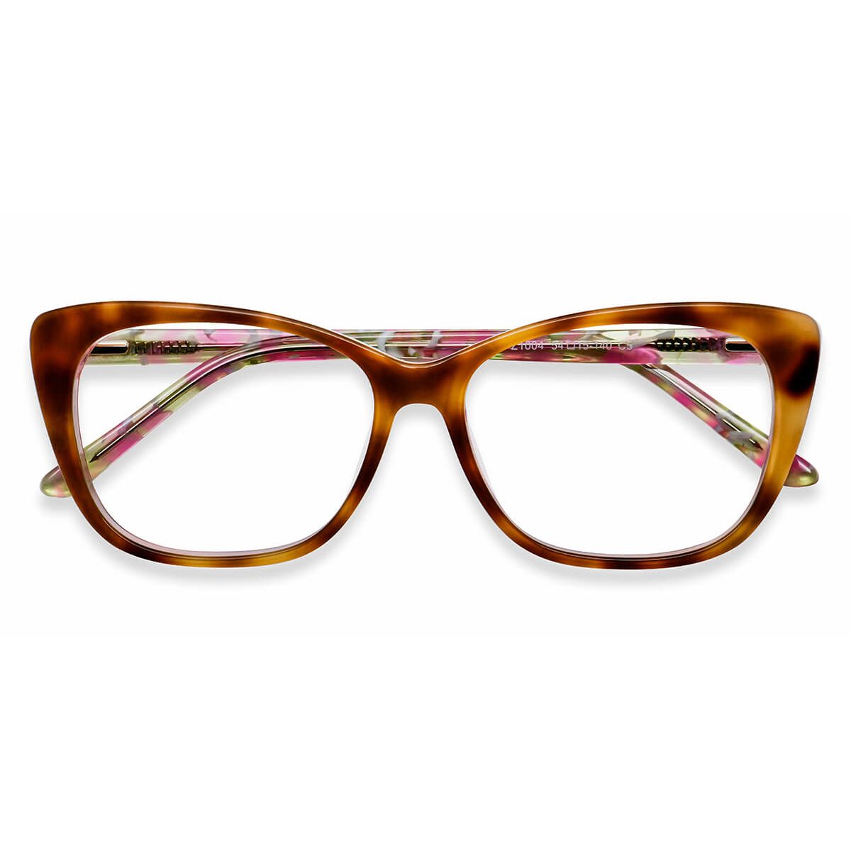 Z1004 Rectangle Tortoise Eyeglasses Frames Leoptique